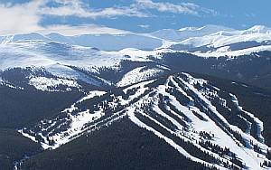 aerial photo of ski cooper