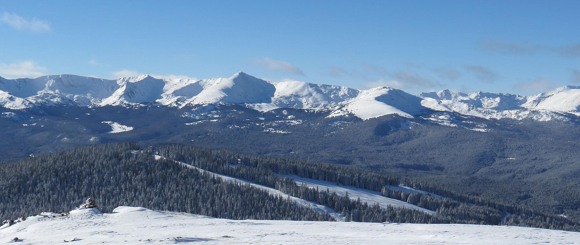 ski cooper trails as seen from chicago ridge