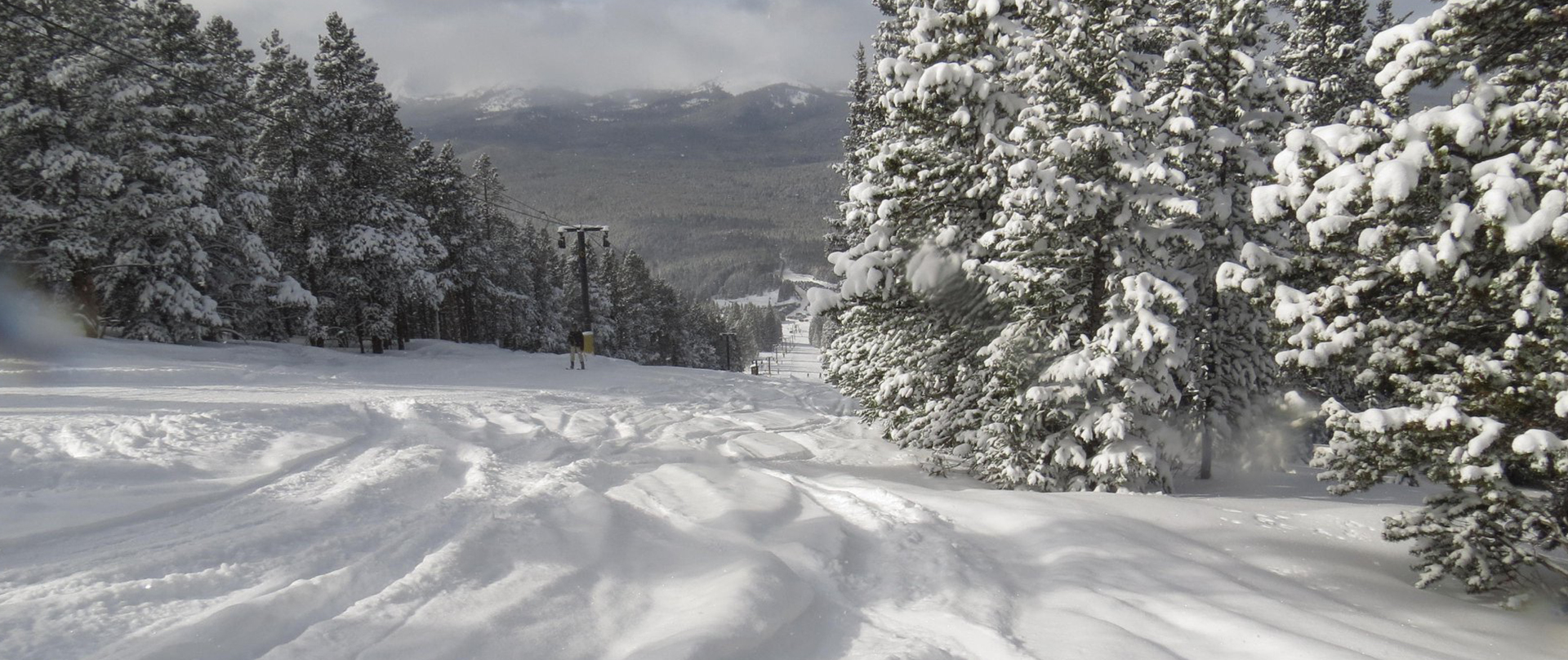 Deep powder on the slopes