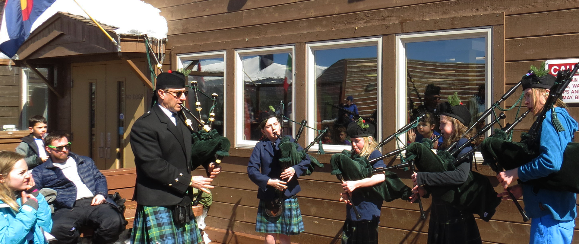 Bagpipe players