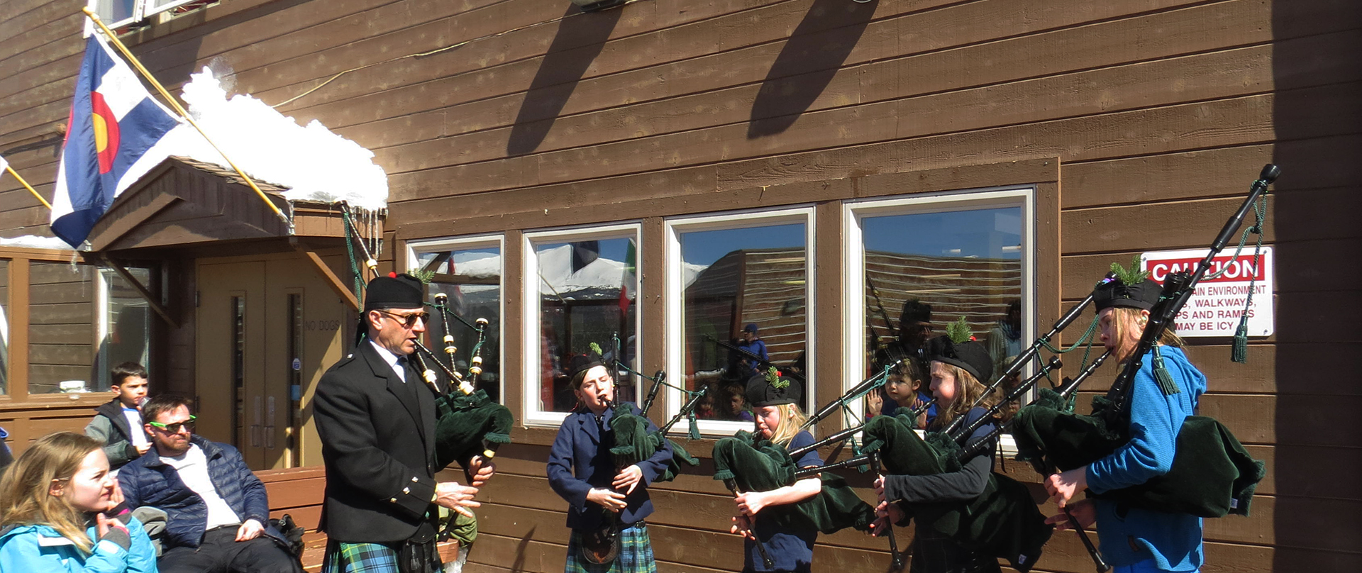 bagpipe players