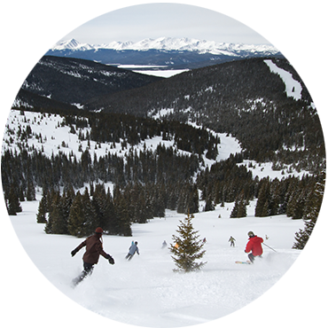 People skiing on Chicago Ridge