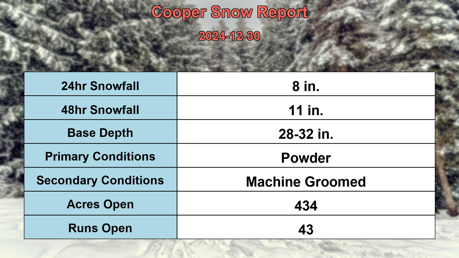 snow report